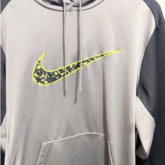 Nike KO Wetland Camo Therma-FIT Pullover Hoodie Gray Black Men’s XL - Picture 3 of 11